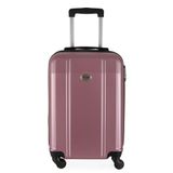 Mala De Bordo Abs Para Viagem Ika Continental Cadeado Embutido Rodas Giro 360 - Rosê, P
