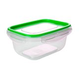 Pote Hermético Com Travas Retangular Plástico 500ml - Tritec Verde