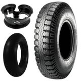 Kit Pneu 750-16 116/114l 10 Lonas At59 Anteo + Camara + Protetor