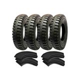 Kit 4 Pneus 900-20 140/137 14 Lonas At59 Anteo + 4 Camaras
