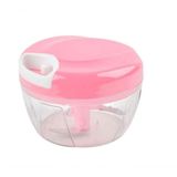 Triturador Manual De Alimentos 500ml Rosa