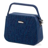 Bolsa De Ombro Mão Feminina Shrug Bag Lina Malhado 100.02 Az