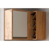 Armário De Cozinha Modulado Tempranillo Canto Reto C/ 1 Porta 98cm Amendoa/off White - Ronipa