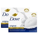 Kit 2 Sabonete Em Barra Dove Original 90g