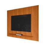Painel Para Tv Até 75 Polegadas Ripado Impressão 3d Avante 1,79m Cedro Edn