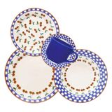 Aparelho De Jantar/ Chá 20pcs Jardim De Cerejas - Ae20-5b27