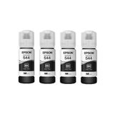 Kit 4 Tintas Epson 544 T544 Preto Original Para Impressora L-3110 L-3150 L-3250 - Refill