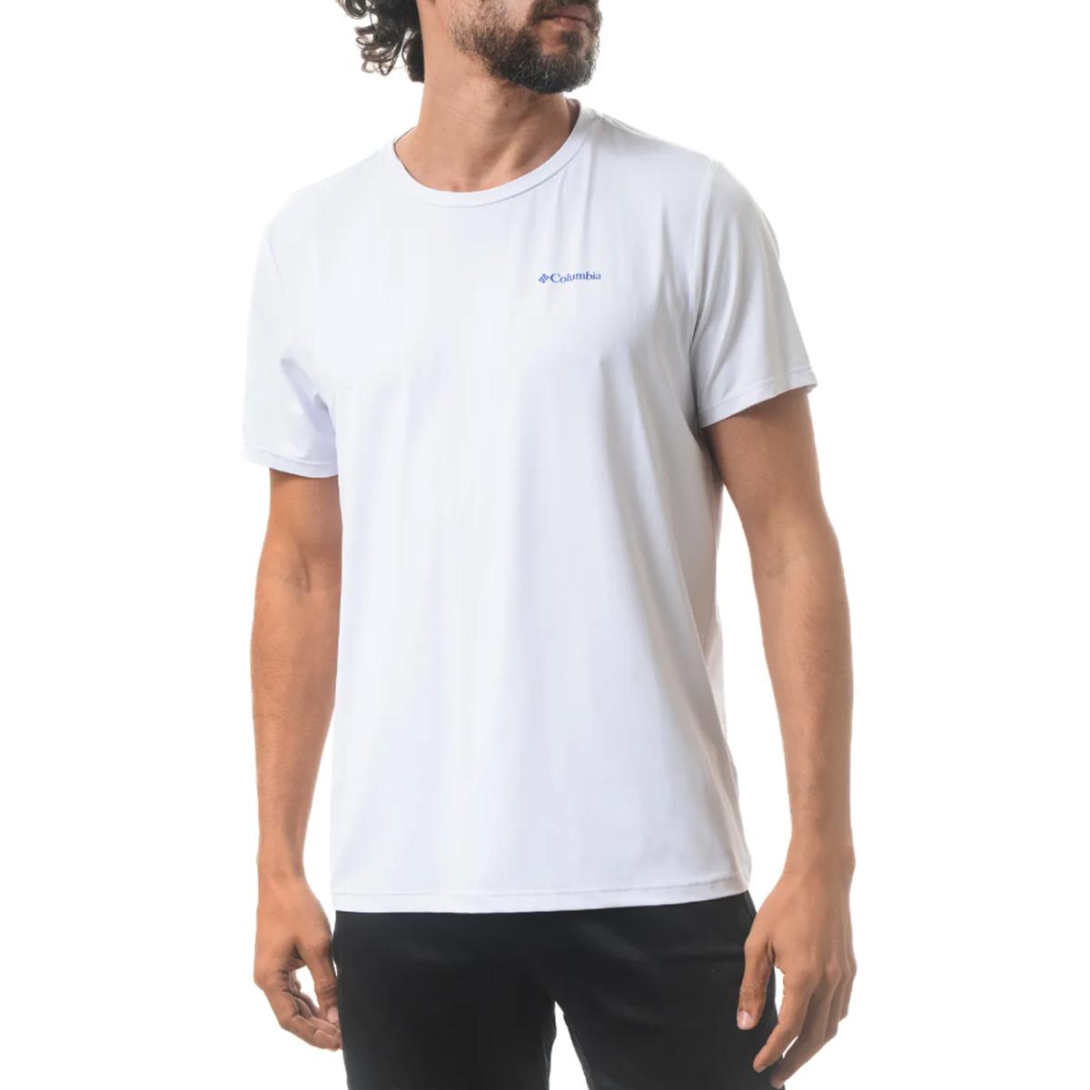 Camiseta M Basica Columbia Branca Aurora Masculina Original