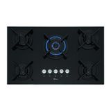 Cooktop A Gás Fischer 5 Bocas Tripla Chama Infinity Com Trempe De Ferro Fundido Mesa Vidro 26298-57077 Bivolt