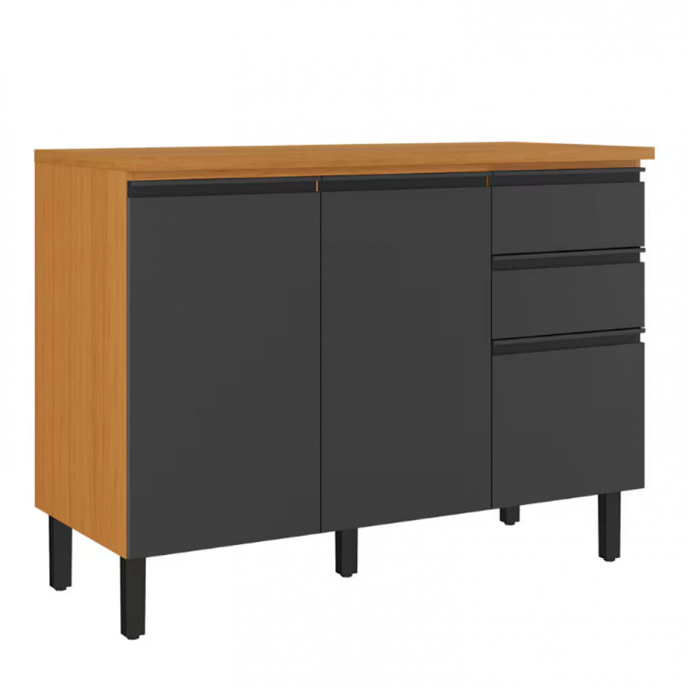 Balcão Itatiaia Ideale Com 3 Portas E 2 Gavetas