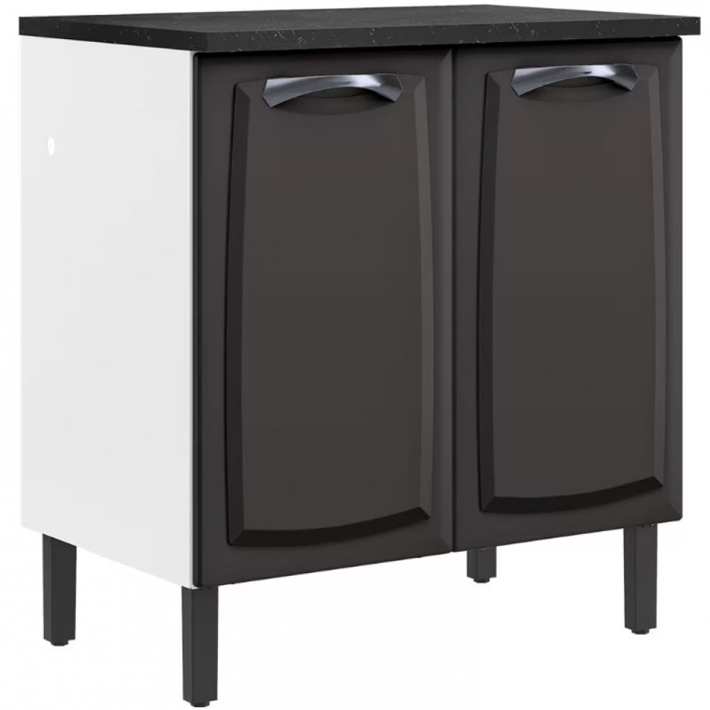 Balcão Duplo Itatiaia New Premium Com 2 Portas E 2 Prateleiras - 80cm De Largura