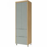 Paneleiro Nesher Marquesa Em Mdf 15mm Com 2 Portas, 2 Gavetas E 3 Prateleiras - 70cm De Largura