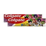 Kit 2 Creme Dental Infantil Colgate Teen Titans Go! Sabor Morango 60g