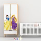 Adesivo Para Guarda Roupa Branca De Neve E Rapunzel