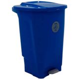 Lixeira Para Coleta Seletiva Com Pedal Tramontina T-force Em Polipropileno 100 L