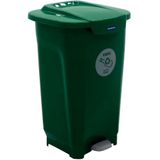Lixeira Para Coleta Seletiva Com Pedal Tramontina T-force Em Polipropileno 50 L