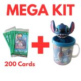 Top Mega Kit Boneco + 200 Cards + Caneca Stitch +/- 15 Cm
