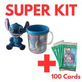 Top Super Kit Boneco + 100 Cards + Caneca Stitch +/- 15 Cm