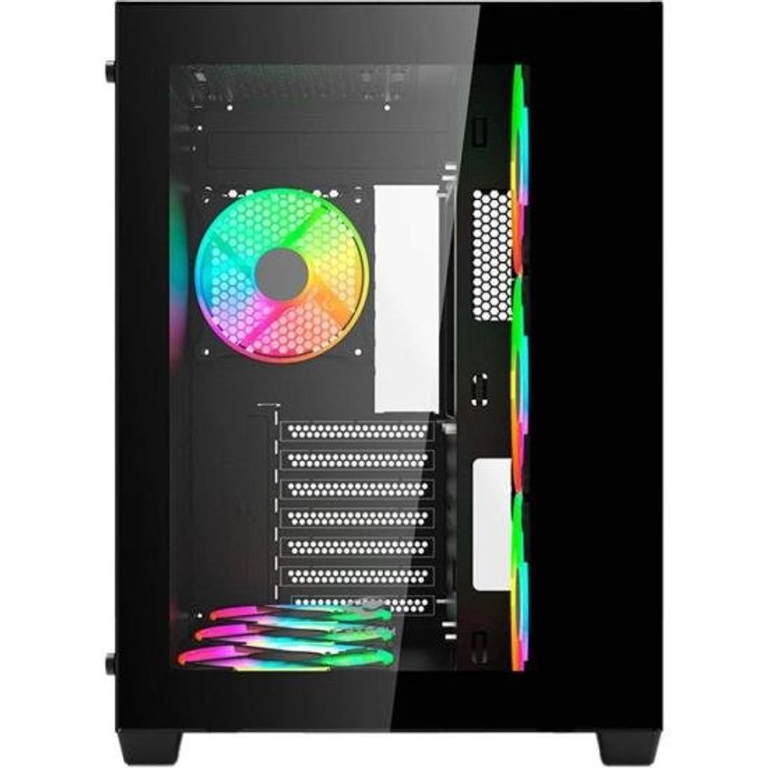 Gabinete Gamer C3tech Aquarius Mt-g910 Sem Fans Preto - imagem 3