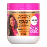 Creme Para Pentear Ultra Gloss Salon Line Sos Cachos 500g