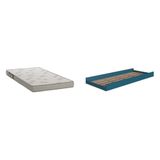 Cama Auxiliar Para Beliche 1 Colchão Azul Secreto