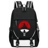 Mochila Huoying Naruto Uchiha Family Crow Pattern Pu Em Couro