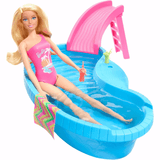 Boneca Barbie Piscina C/ Escorregador - Mattel Mattel