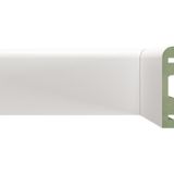 Kit C/40 Barras Rodapé Mdf Ultraverde 15mmx10cm Moldufama Metro Linear 96m Branco