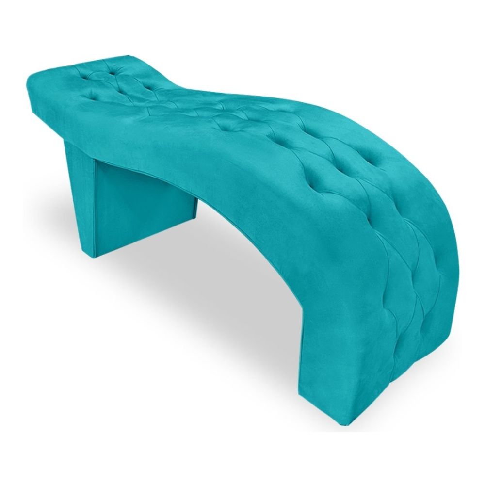 Maca Estofada Capitonê Clínica Salão Estética Suede Eduarda