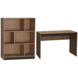 Mesa E Estante Para Escritorio Gamer B28 Mell Preto Novam
