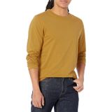 Camiseta Gap Everyday Soft Manga Longa Masculina Mostarda