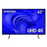 Smart TV 43 4K Samsung UN43DU7700GXZD LED, Processador Crystal 4K, Gaming Hub, Ai Energy Mode, Alexa Built-in, Wi-Fi, Bluetooth, USB e HDMI