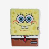 Caderno Diário Com Cadeado Pelúcia Bob Esponja