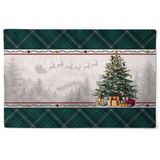 Jogo Americano Natalino Travessia Festiva 48x30,5cm 2und