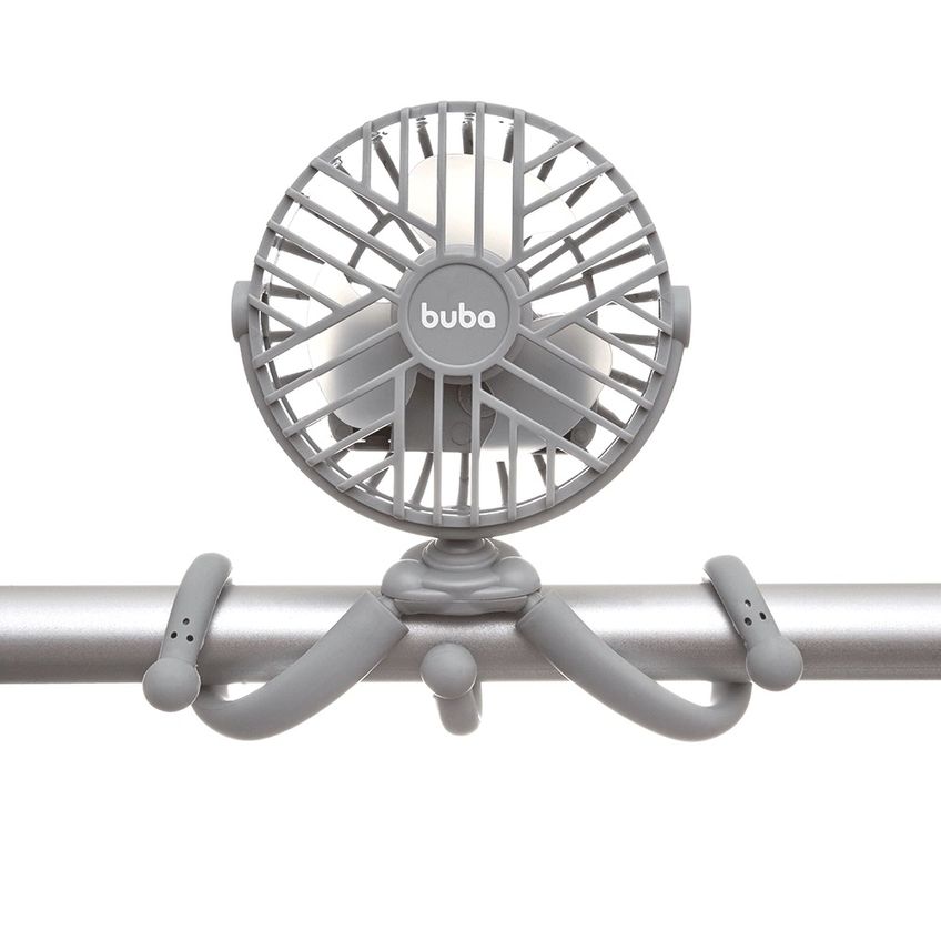 Ventilador Portátil Para Berços E Carrinhos Cinza - Buba - imagem 2