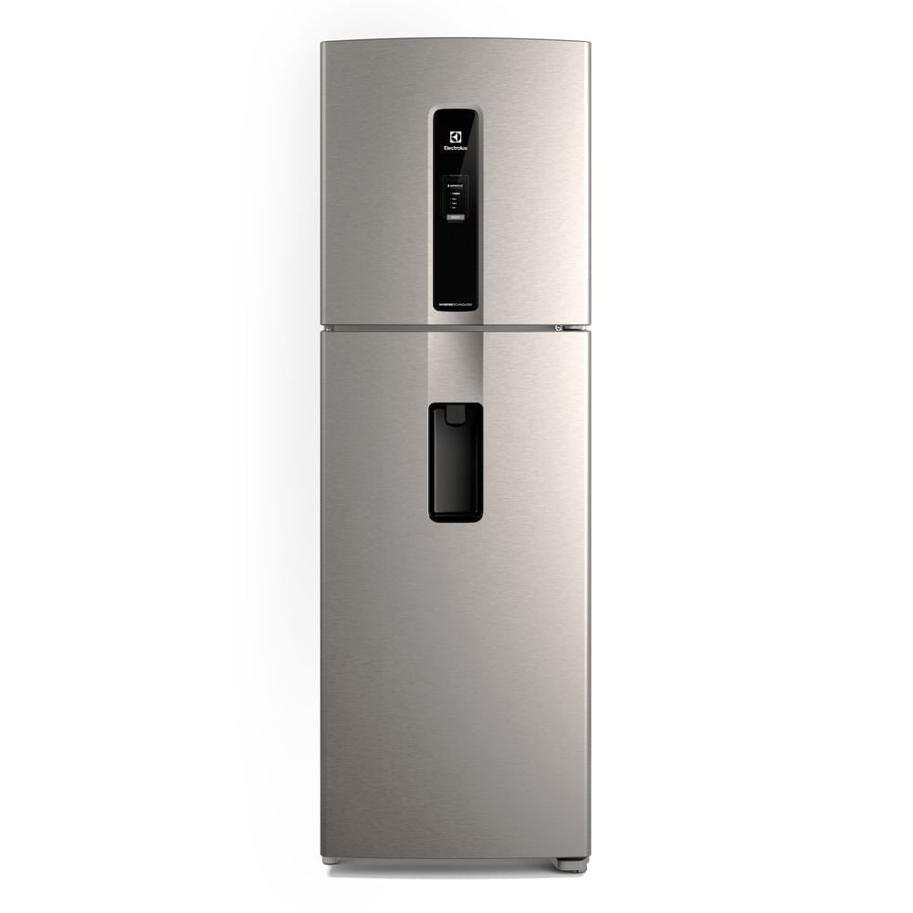 Geladeira Electrolux Frost Free Inverter 410l Água Na Porta Com Autosense Duplex Inox Look (iw46s) 220v