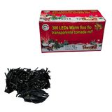Cordão De Natal 300 Leds Warm Fixo - Chibrali Led Amarelo C- Fio Verde