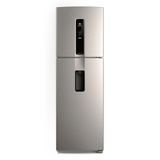 Geladeira Electrolux Frost Free Inverter 410L Água na Porta com Autosense Duplex Inox Look (IW46S) 127V
