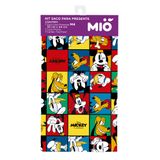 Kit Saco Para Presente Mió Disney Mickey E Amigos Médio Com 1 Laço Pronto E 1 Cartão