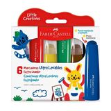 Canetinhas Ultra Laváveis Extrajumbo 6 Cores Faber-castell