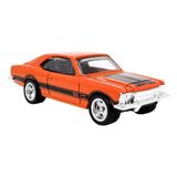 Miniatura Chevrolet Opala 1978 1:64 Pneu Borracha Laranja