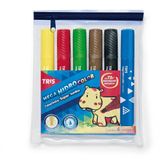 Mega Caneta Hidrocolor Tris Super Jumbo 6 Cores