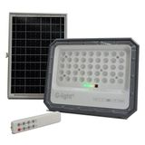 Refletor Solar Led 1200lm 6500k Dc 3.2v C/ Controle Remoto