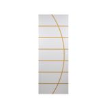 Folha De Porta Madeira Decorada 210x80cm Espessura 3,5cm Neblina Mgm Branco