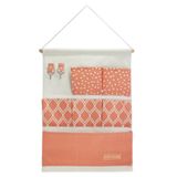 Organizador Porta Trecos Para Pendurar Com 6 Bolsos Linha Loft Salmão