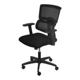Cadeira Escritório Diretor Ergonômica Nr17 Tela Mesh Atlanta Preto