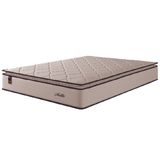 Colchão Casal King Molas Ensacadas Com Pillow Malttês 193x203x28cm Cáqui Hellen - Suporta Até 120 Kg