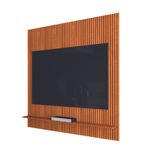 Painel Para Tv Até 55 Polegadas Ripado Impressão 3d Avante 1,34m Cedro Edn