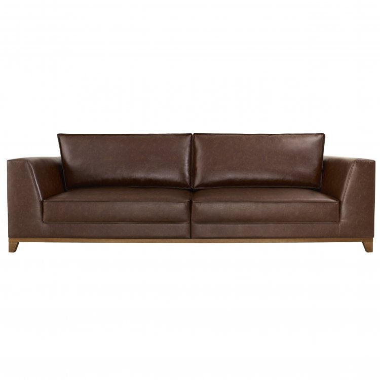 Sofá 5 Lugares 290cm Ipê Raízes Marrom