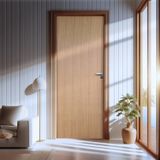 Kit Porta De Madeira Lisa Angelim 210x92cm Batente 16cm Uniportas
